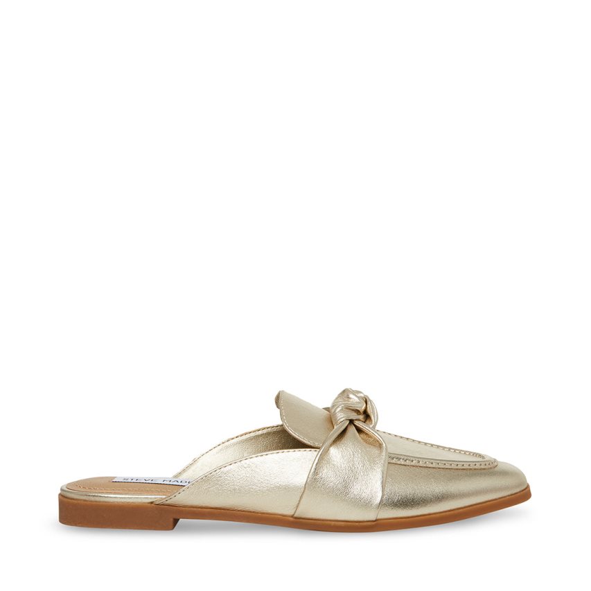 Mules γυναικεια Steve Madden Chart δερματινα χρυσο χρωμα | GR-5628FWQ