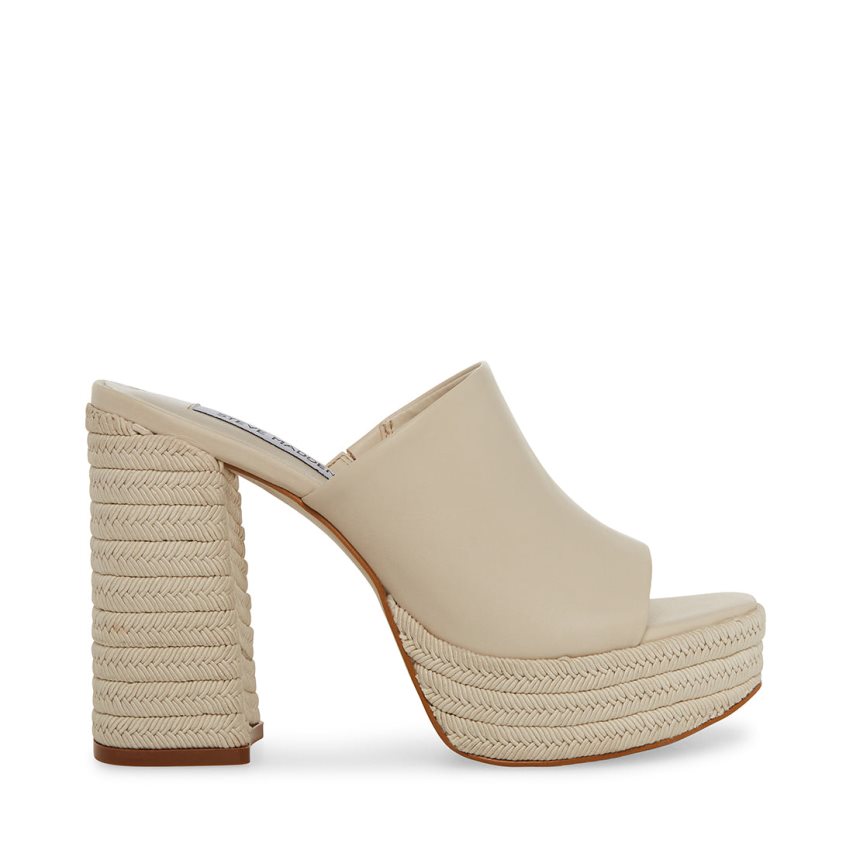 Mules γυναικεια Steve Madden Darby δερματινα Μπεζ | GR-O714EKN