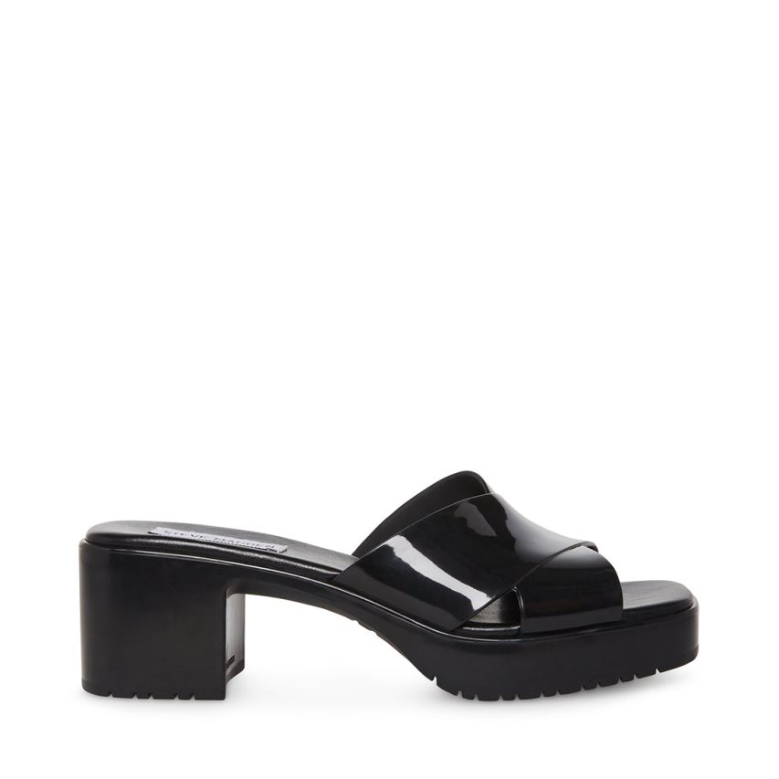 Mules γυναικεια Steve Madden Harley μαυρα | GR-9637ZFU