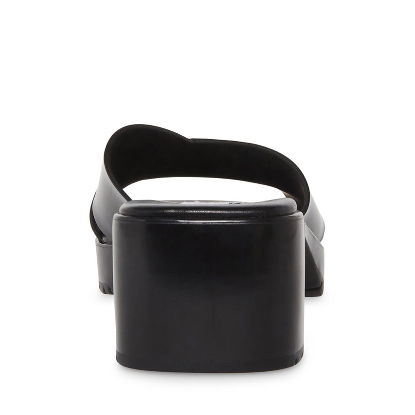 Mules γυναικεια Steve Madden Harley μαυρα | GR-9637ZFU