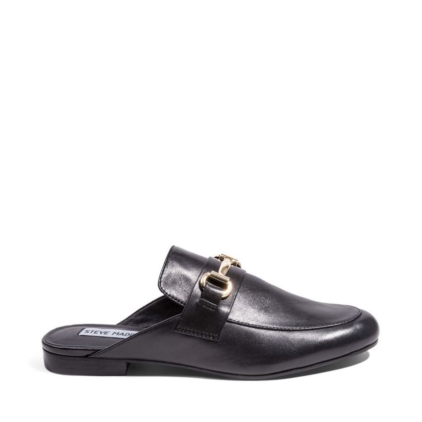 Mules γυναικεια Steve Madden Kandi δερματινα μαυρα | GR-2473HIT