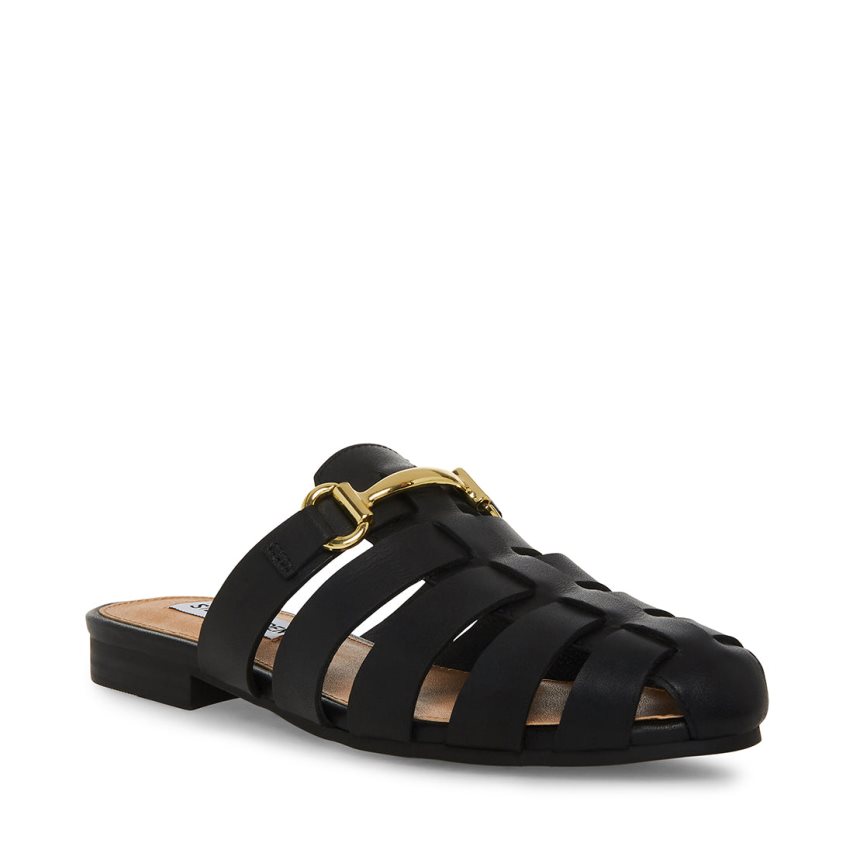Mules γυναικεια Steve Madden Kelby δερματινα μαυρα | GR-1753IML