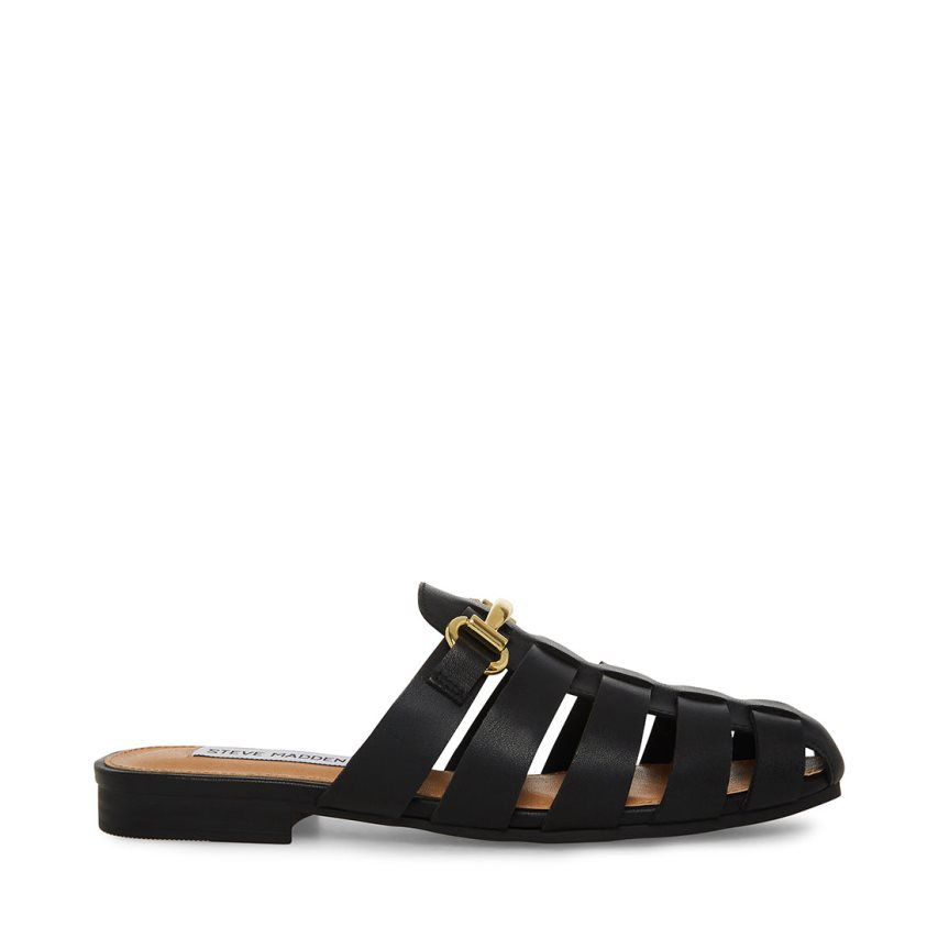 Mules γυναικεια Steve Madden Kelby δερματινα μαυρα | GR-1753IML