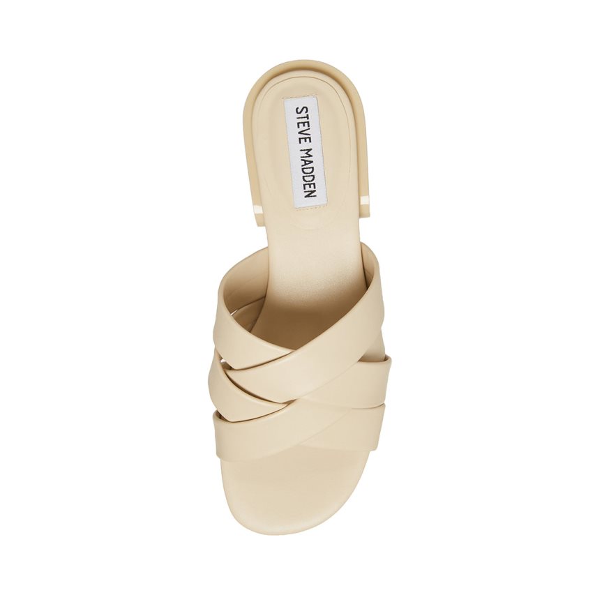 Mules γυναικεια Steve Madden Kessy Μπεζ | GR-9371PQC
