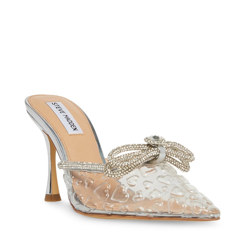 Mules γυναικεια Steve Madden Royal ασημι | GR-5438OTK