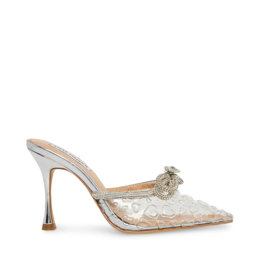 Mules γυναικεια Steve Madden Royal ασημι | GR-5438OTK