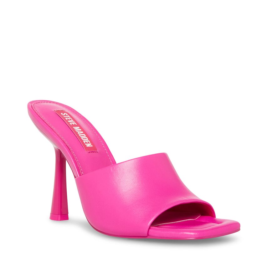 Mules γυναικεια Steve Madden Selene δερματινα ροζ | GR-279OKSE