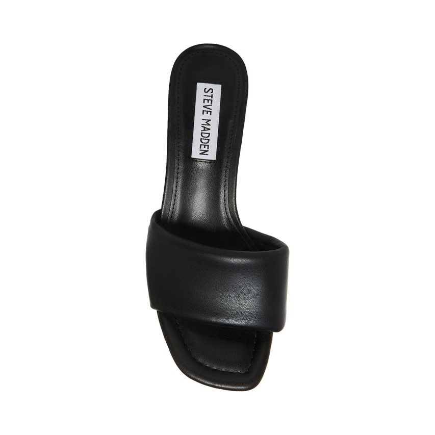 Mules γυναικεια Steve Madden Syrah μαυρα | GR-4683GAH