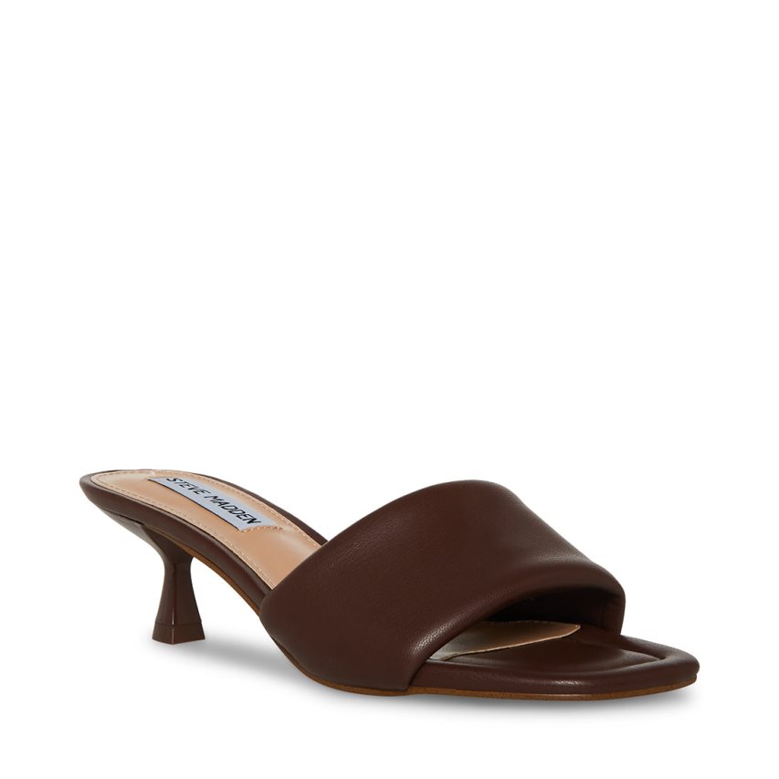 Mules γυναικεια Steve Madden Syrah σκούρο καφε | GR-2419HRB