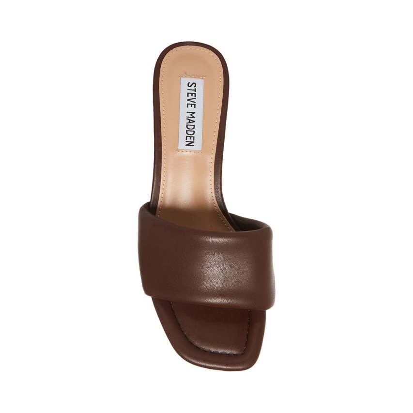 Mules γυναικεια Steve Madden Syrah σκούρο καφε | GR-2419HRB