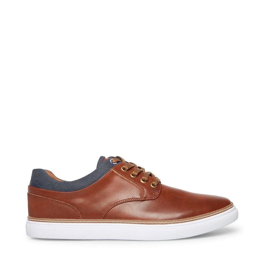 Αθλητικά Παπούτσια ανδρικα Steve Madden Gully δερματινα καφε | GR-1572VJF