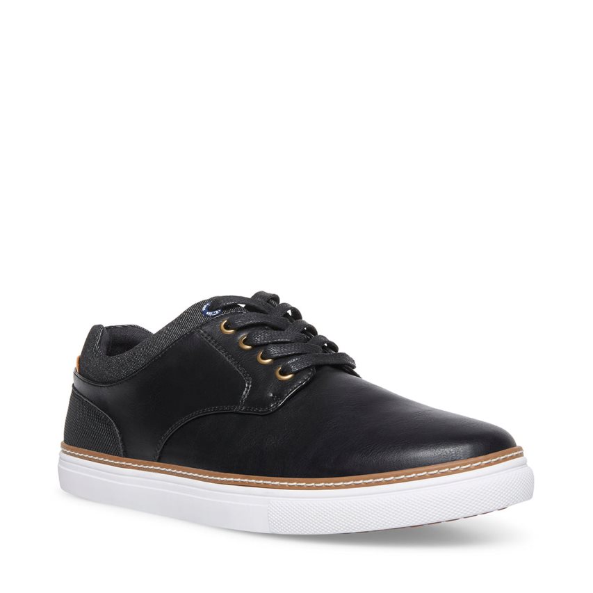 Αθλητικά Παπούτσια ανδρικα Steve Madden Gully δερματινα μαυρα | GR-3496ENW