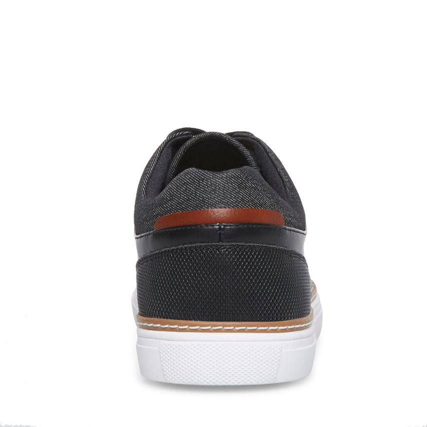 Αθλητικά Παπούτσια ανδρικα Steve Madden Gully δερματινα μαυρα | GR-3496ENW