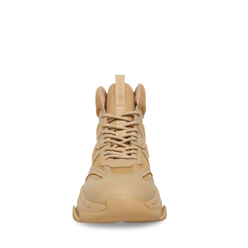 Αθλητικά Παπούτσια ανδρικα Steve Madden Possess High Top ανοιχτο καφε | GR-3792SLH
