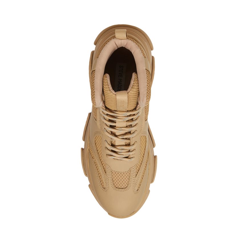 Αθλητικά Παπούτσια ανδρικα Steve Madden Possess High Top ανοιχτο καφε | GR-3792SLH