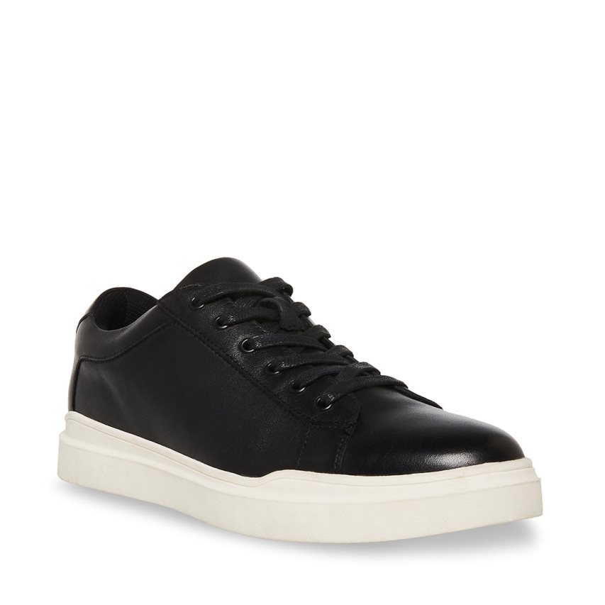 Αθλητικά Παπούτσια ανδρικα Steve Madden Tilton δερματινα μαυρα | GR-4528GAU