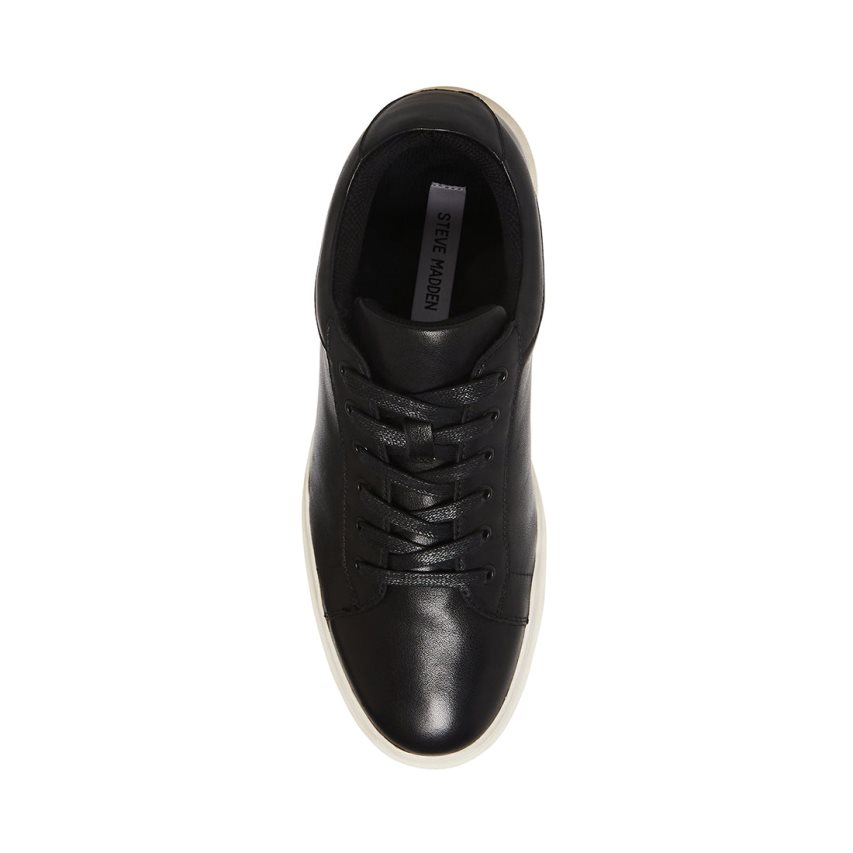 Αθλητικά Παπούτσια ανδρικα Steve Madden Tilton δερματινα μαυρα | GR-4528GAU