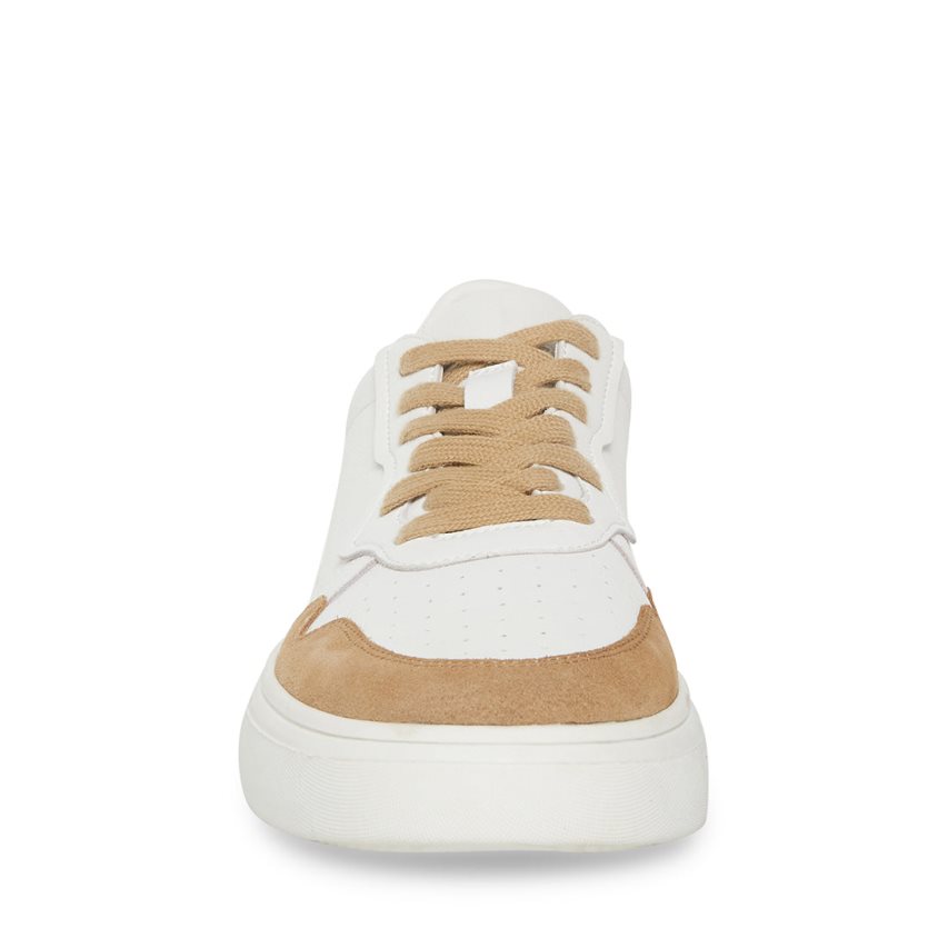 Αθλητικά Παπούτσια ανδρικα Steve Madden Jorgee σουετ ασπρα καφε | GR-4671EKM