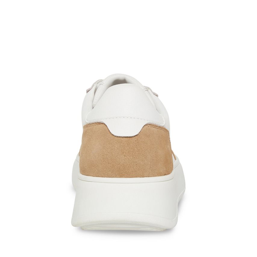 Αθλητικά Παπούτσια ανδρικα Steve Madden Jorgee σουετ ασπρα καφε | GR-4671EKM