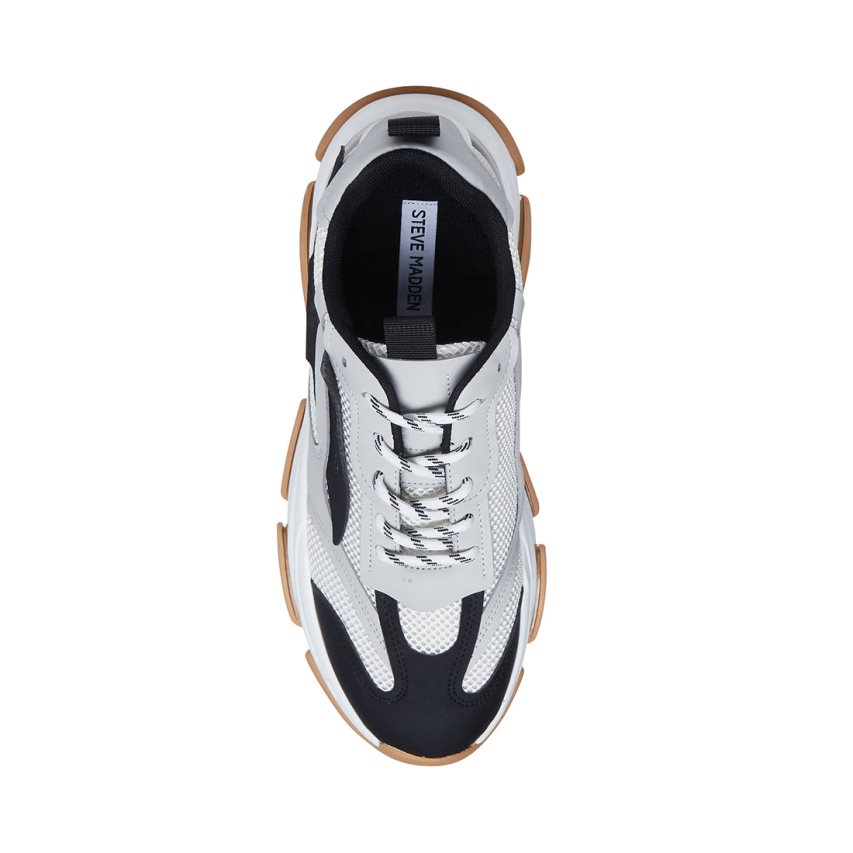 Αθλητικά Παπούτσια ανδρικα Steve Madden Possess μαυρα ασπρα | GR-7413QGH