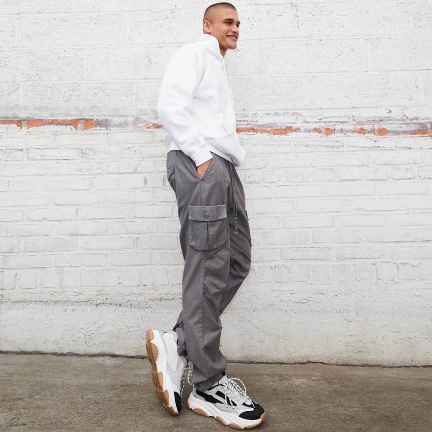 Αθλητικά Παπούτσια ανδρικα Steve Madden Possess μαυρα ασπρα | GR-7413QGH
