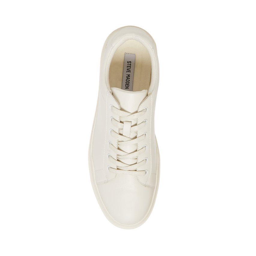 Αθλητικά Παπούτσια ανδρικα Steve Madden Tilton δερματινα ασπρα | GR-7614XLG