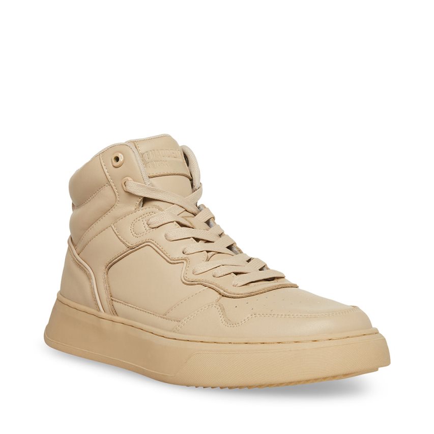 Αθλητικά Παπούτσια ανδρικα Steve Madden Jordee δερματινα Μπεζ | GR-83O1ZIW