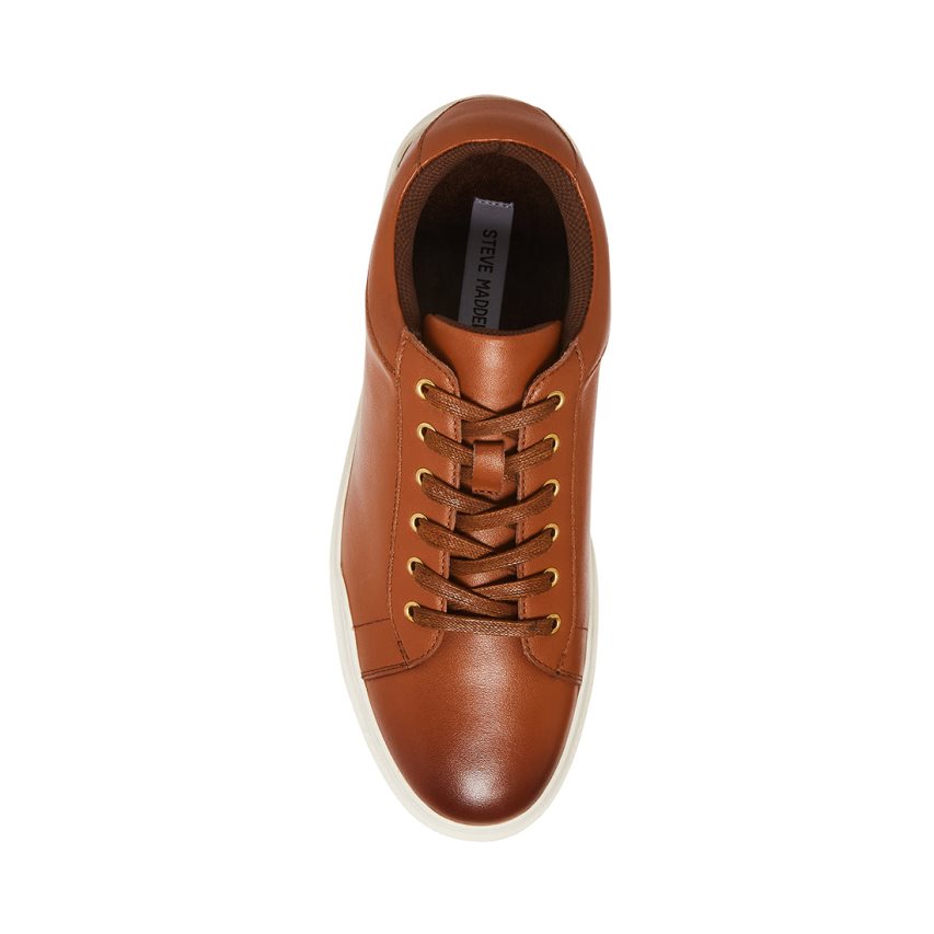 Αθλητικά Παπούτσια ανδρικα Steve Madden Tilton δερματινα καφε | GR-9273ACZ