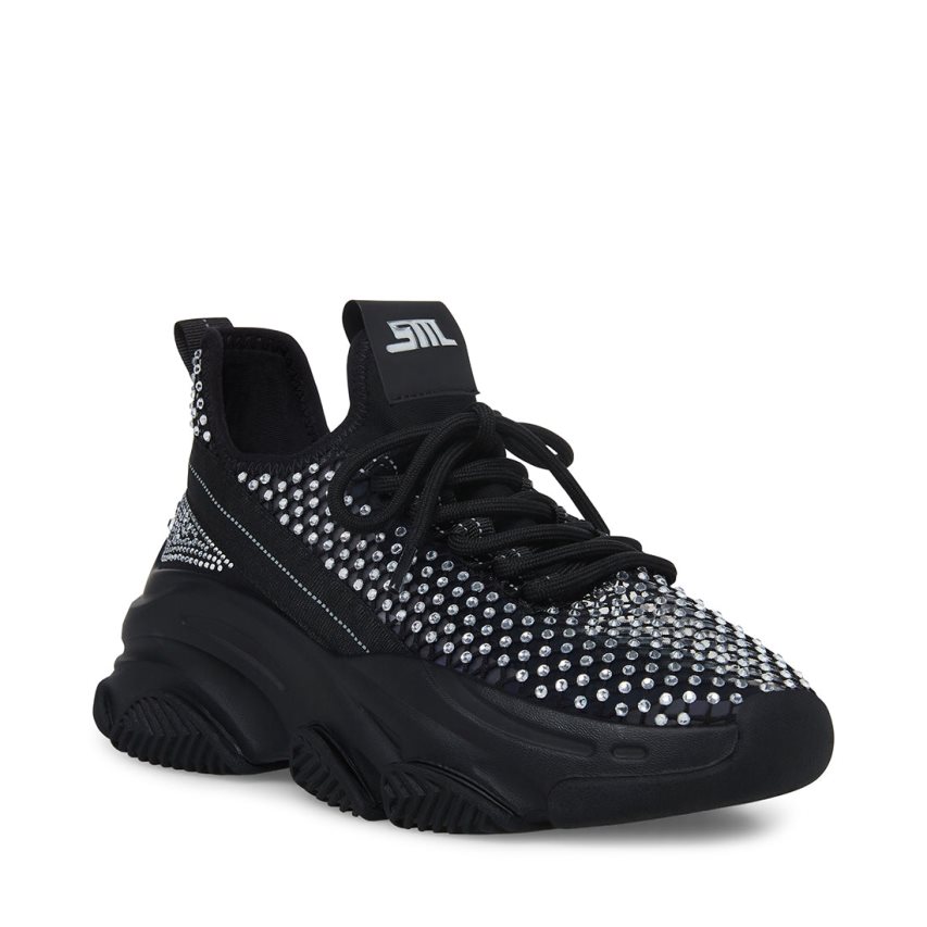 Αθλητικά Παπούτσια γυναικεια Steve Madden Phantom μαυρα ασημι | GR-2981MIC