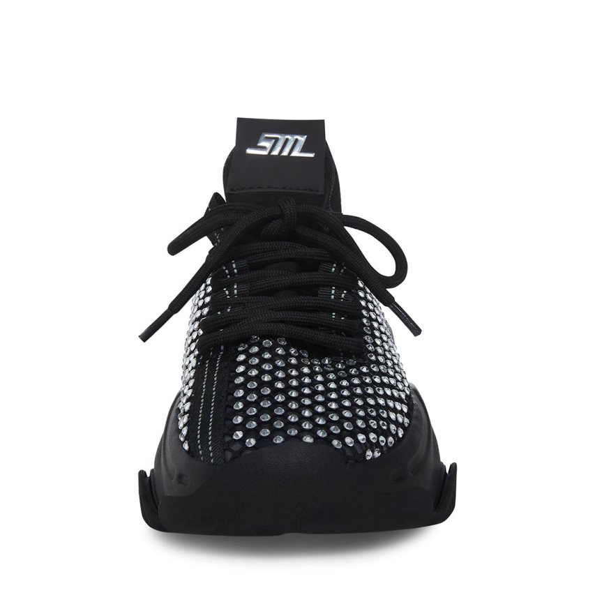 Αθλητικά Παπούτσια γυναικεια Steve Madden Phantom μαυρα ασημι | GR-2981MIC