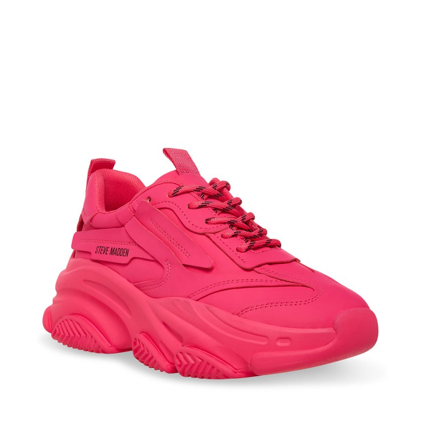 Αθλητικά Παπούτσια γυναικεια Steve Madden Possession Neon ροζ | GR-4291TZW