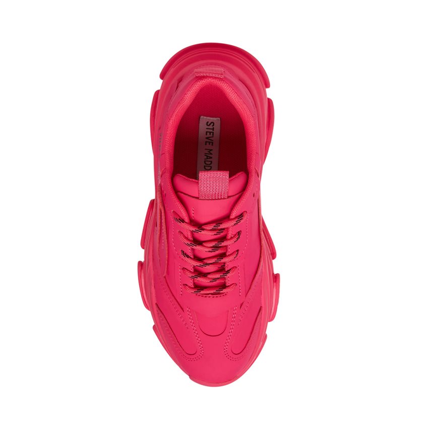 Αθλητικά Παπούτσια γυναικεια Steve Madden Possession Neon ροζ | GR-4291TZW