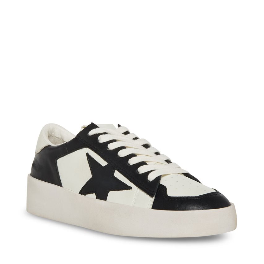 Αθλητικά Παπούτσια γυναικεια Steve Madden Perona μαυρα ασπρα | GR-543OKUA