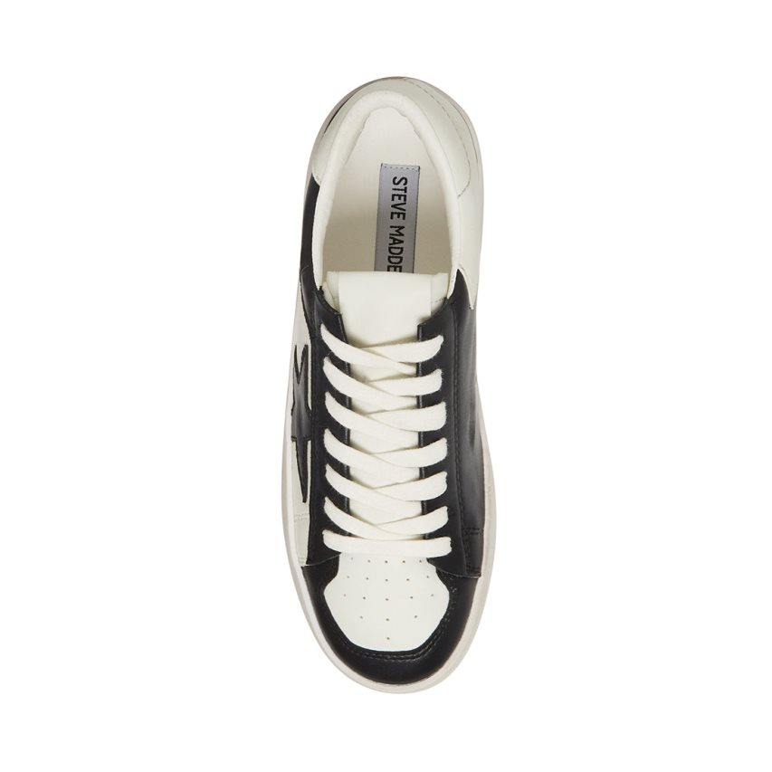 Αθλητικά Παπούτσια γυναικεια Steve Madden Perona μαυρα ασπρα | GR-543OKUA