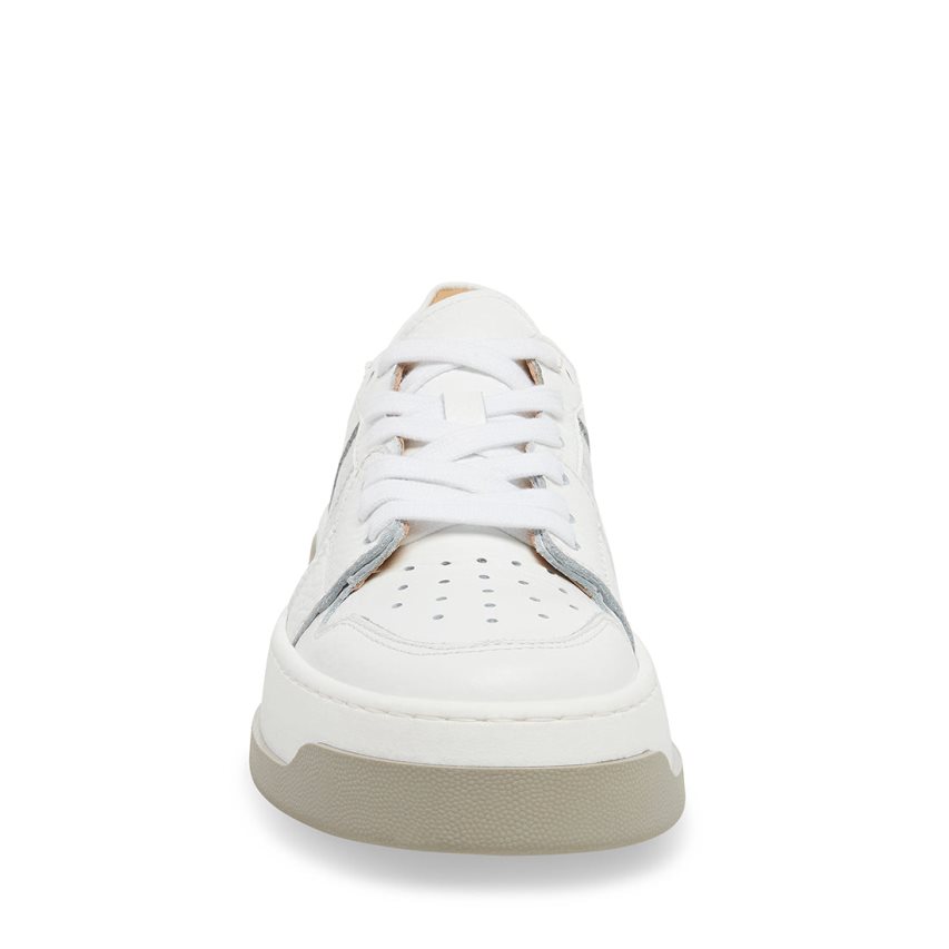 Αθλητικά Παπούτσια γυναικεια Steve Madden Joey ασπρα ασημι | GR-7485KNY