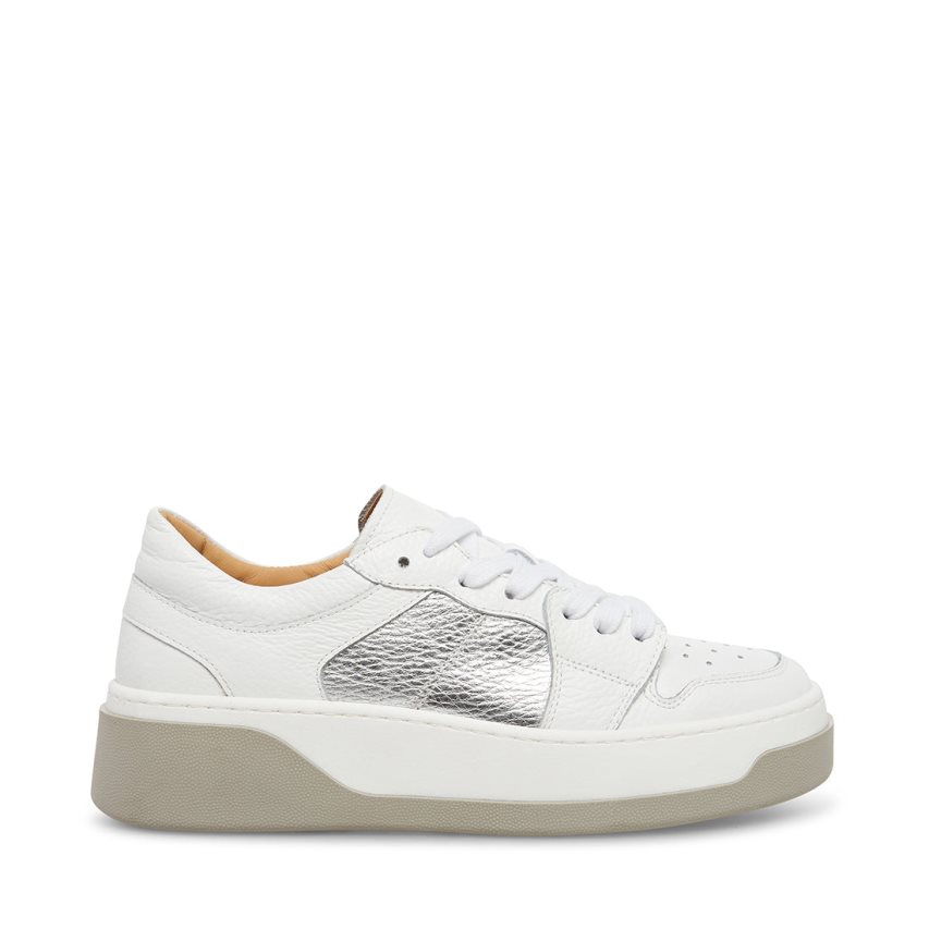 Αθλητικά Παπούτσια γυναικεια Steve Madden Joey ασπρα ασημι | GR-7485KNY