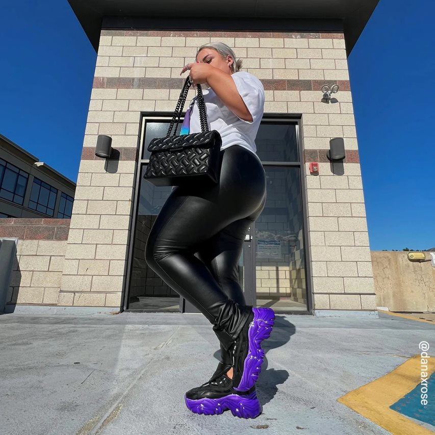 Αθλητικά Παπούτσια γυναικεια Steve Madden Revel μαυρα μωβ | GR-7935DHG