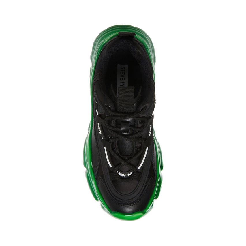 Αθλητικά Παπούτσια γυναικεια Steve Madden Revel μαυρα πρασινο | GR-9187JWQ