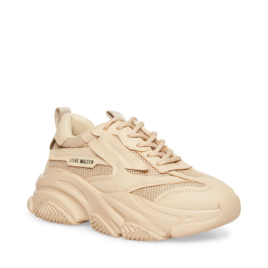 Αθλητικά Παπούτσια γυναικεια Steve Madden Possession Μπεζ | GR-9756JAQ