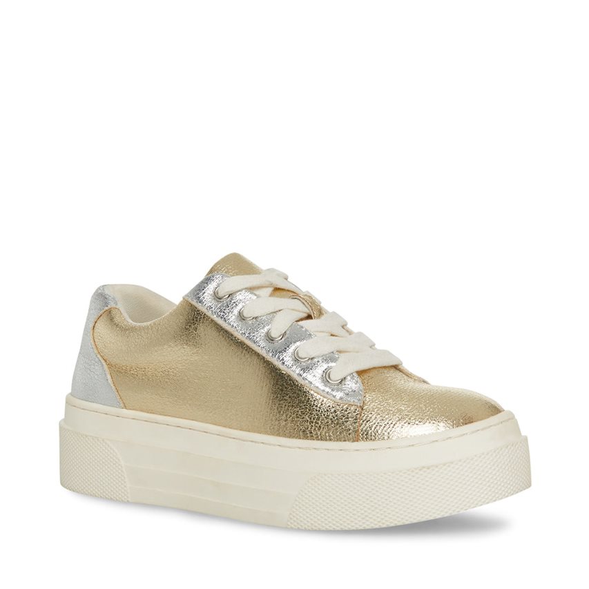 Αθλητικά Παπούτσια παιδικα Steve Madden Jstudioo χρυσο χρωμα ασημι | GR-2173HYC