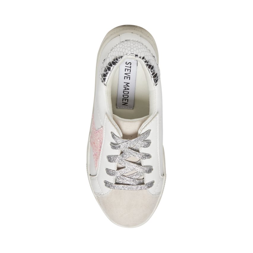 Αθλητικά Παπούτσια παιδικα Steve Madden Jrezume ασπρα | GR-O685TAQ