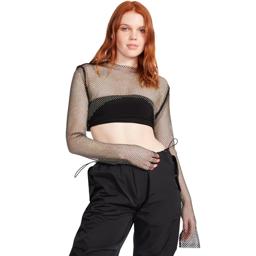 Αριστος γυναικεια Steve Madden Mesh Rhinestone μαυρα | GR-7439UKI