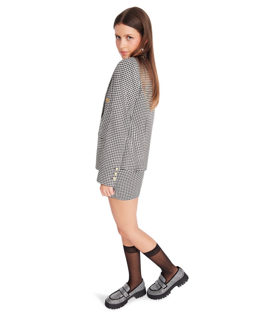 Μπλέιζερ γυναικεια Steve Madden Naomi μαυρα ασπρα | GR-2859TXO