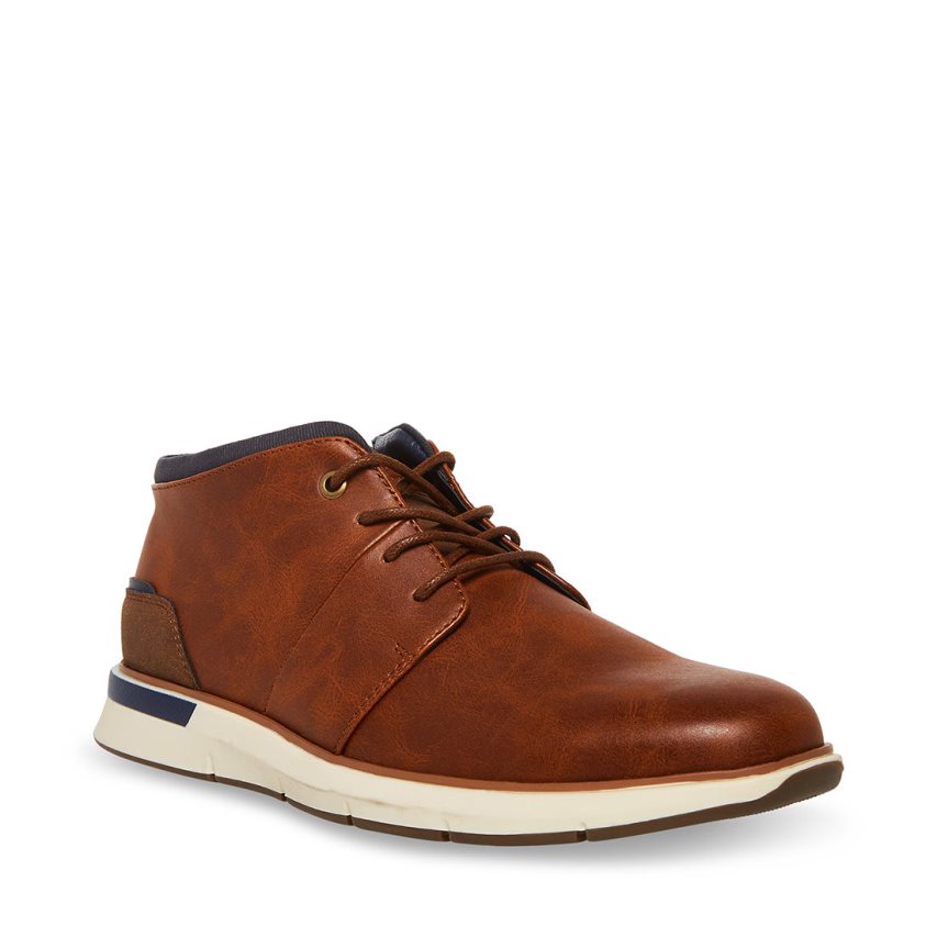 Μπότες Chukka ανδρικα Steve Madden Collier καφε | GR-27O4OEY