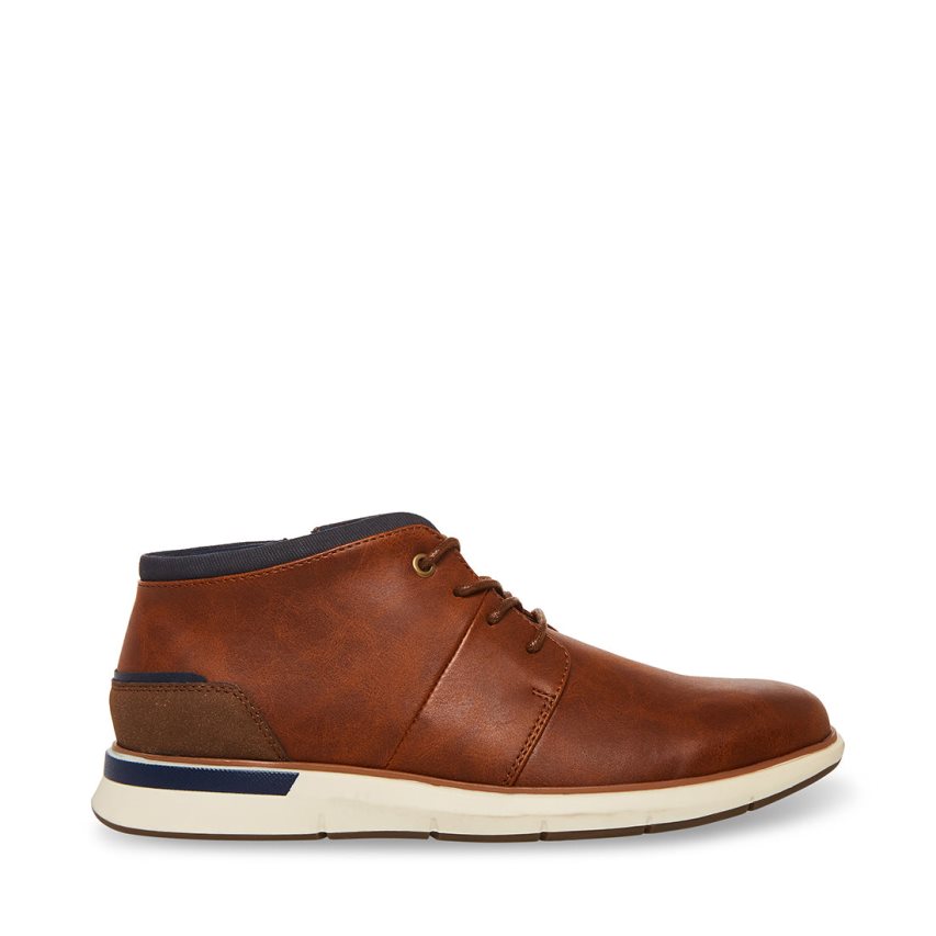 Μπότες Chukka ανδρικα Steve Madden Collier καφε | GR-27O4OEY