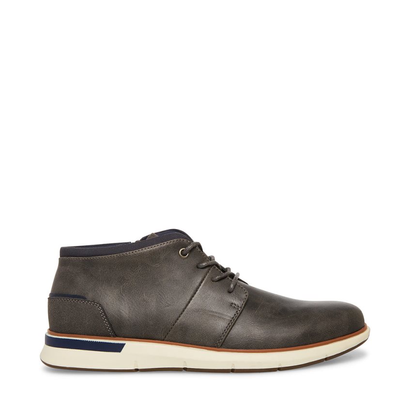 Μπότες Chukka ανδρικα Steve Madden Collier σκούρο καφε | GR-618OJPX