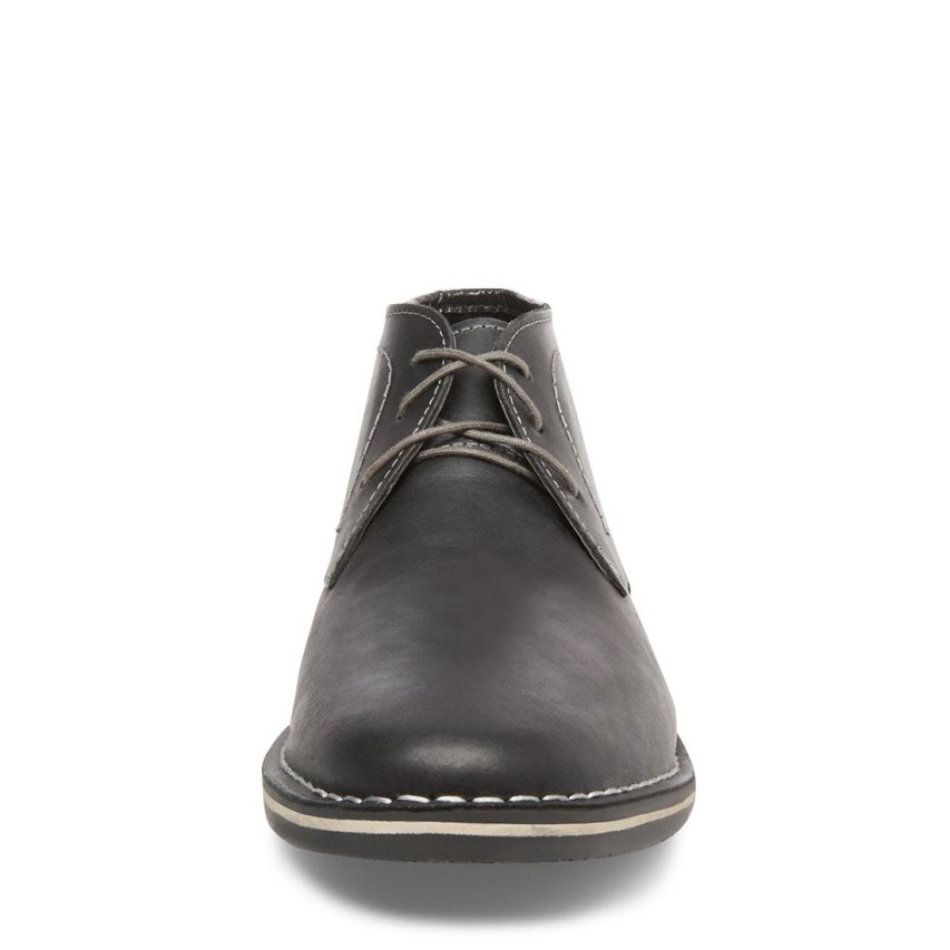 Μπότες Chukka ανδρικα Steve Madden Harken δερματινα μαυρα | GR-5319XKI