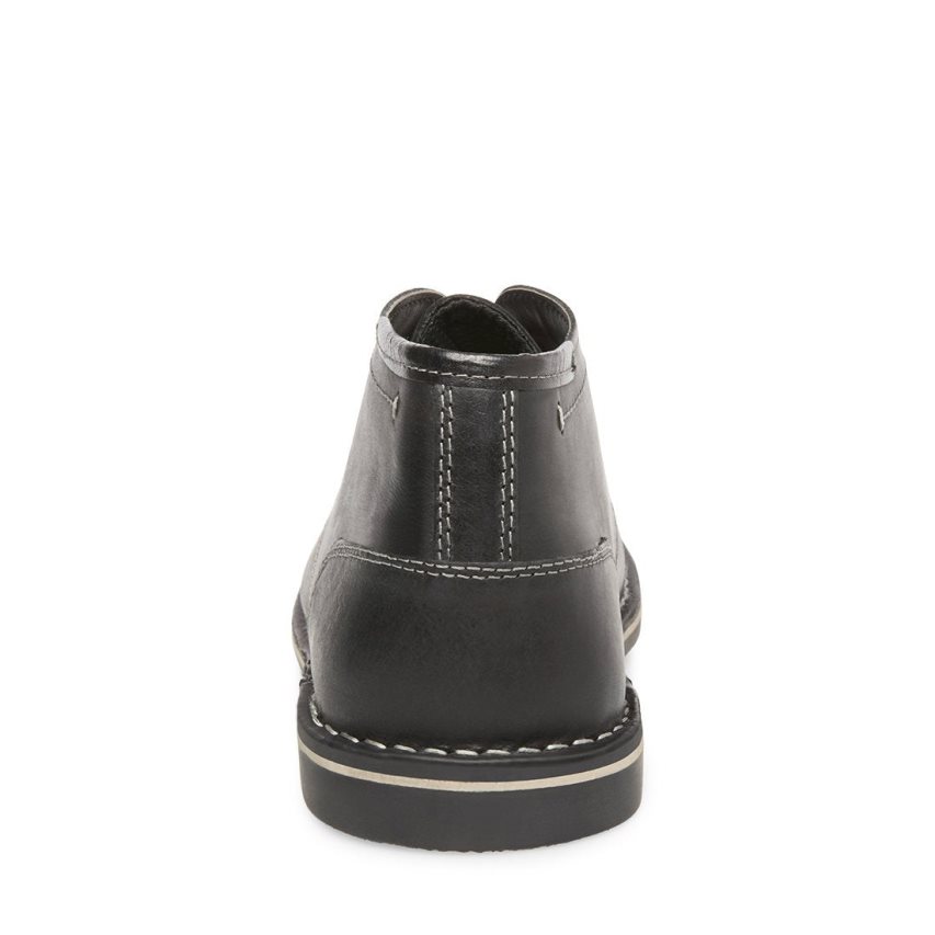 Μπότες Chukka ανδρικα Steve Madden Harken δερματινα μαυρα | GR-5319XKI