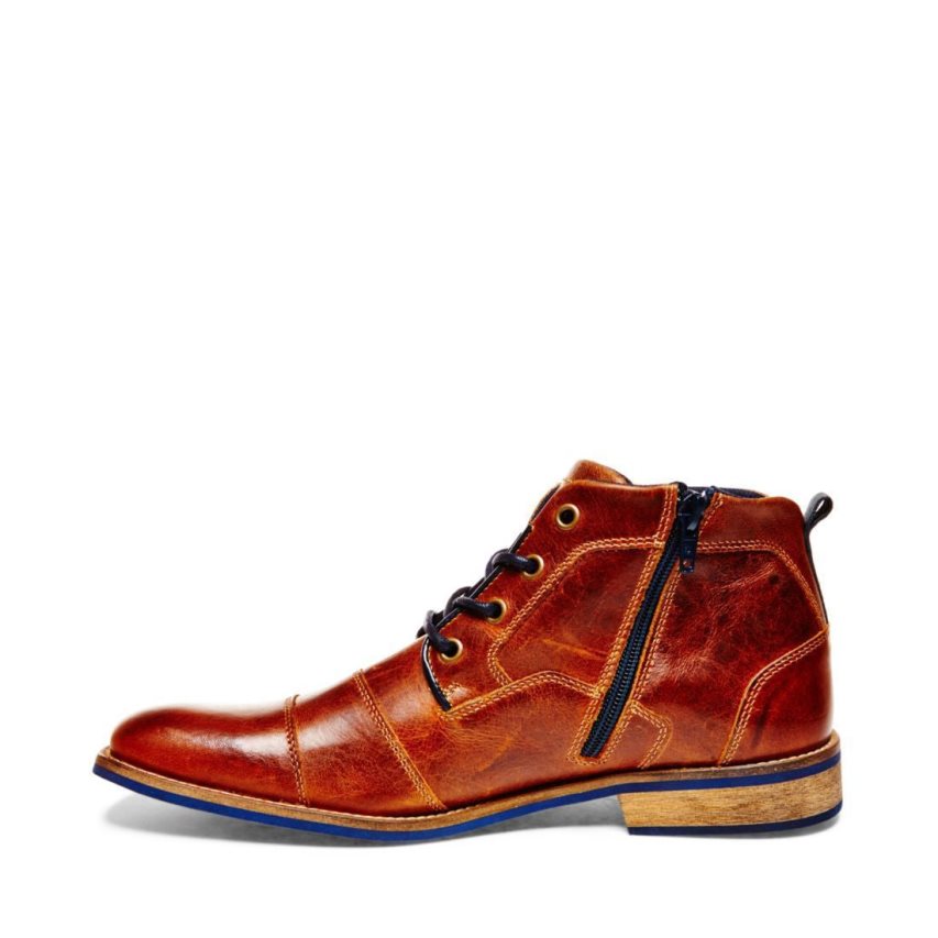 Μπότες Chukka ανδρικα Steve Madden Kramerr δερματινα καφε | GR-8459MHB