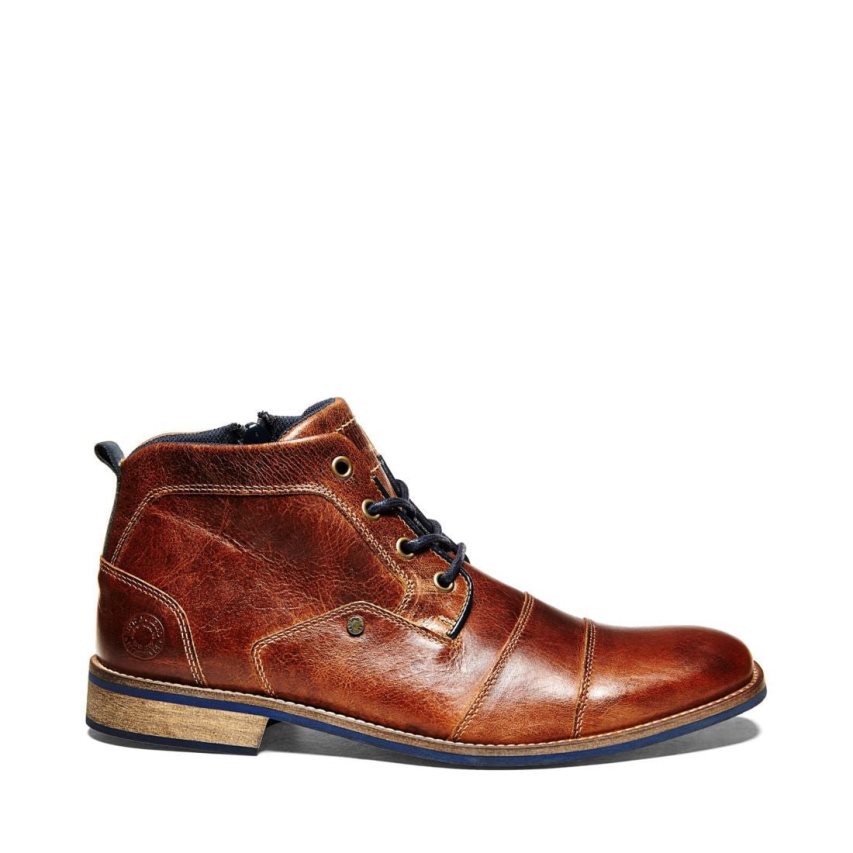 Μπότες Chukka ανδρικα Steve Madden Kramerr δερματινα καφε | GR-8459MHB